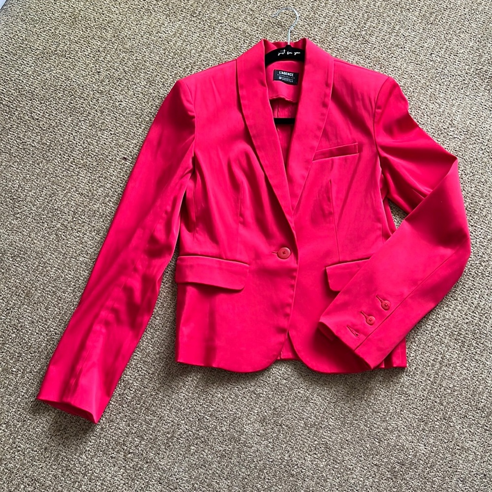 L’Agence red blazer